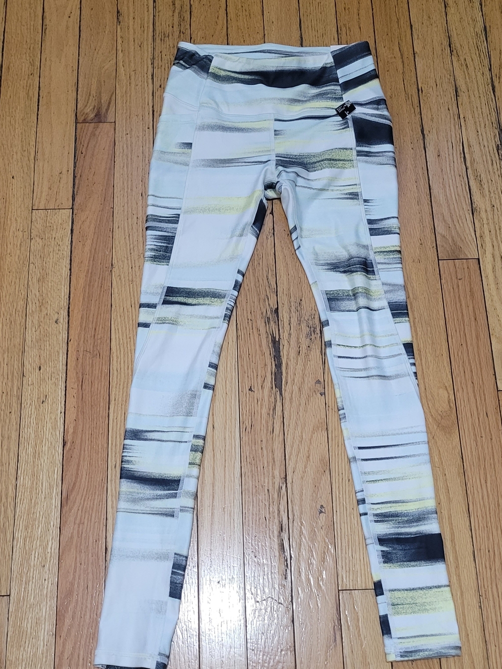 DSG White and Black Striped Active Top